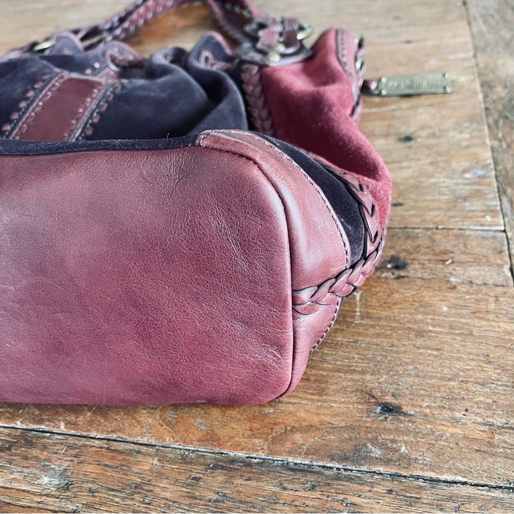 Lockheart Large Floral Suede Shoulder Bag - Picture 9 of 14